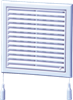 Grila PVC liniara  cu plasa 187x187mm cu snur