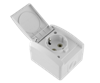 Priza schuko ceramica aplicata