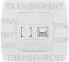 Priza telefon transparenta